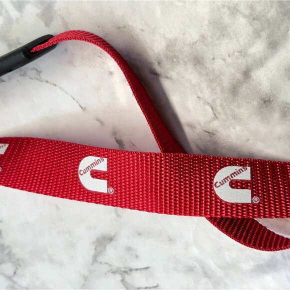 Cummins Dodge Lanyard Badge Tag Holder Red Clip Diesel Trucks - Picture 2 of 6